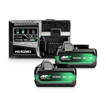 2x MULTI VOLT accu, HIKOKI, BSL 36A18X, en snellader UC18YSL3